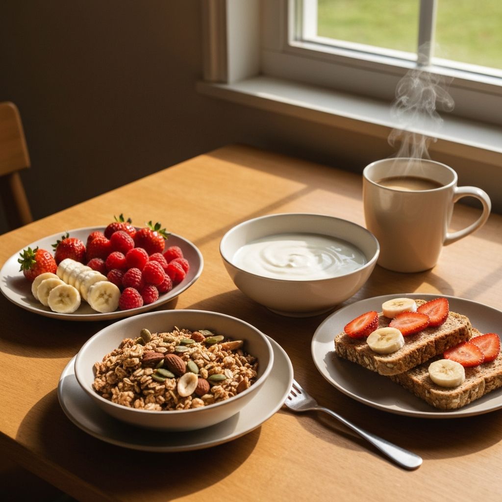 Healthy breakfast options